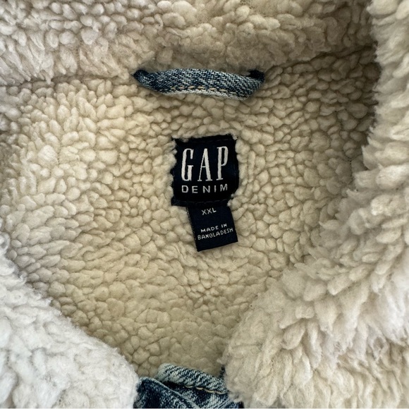 Girls Gap Sherpa Lined Denim Jacket, XXL - Picture 7 of 13
